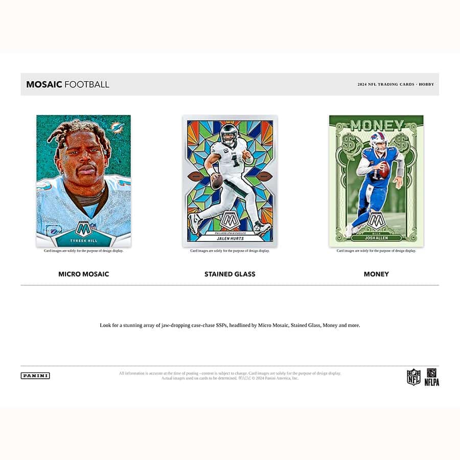 2024 Panini Mosaic Football Hobby 12-Box Case