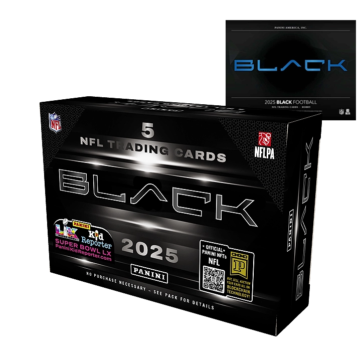 2025 Panini Black Football Hobby 12-Box Case