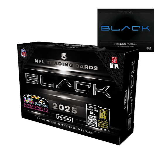 2025 Panini Black Football Hobby 12-Box Case
