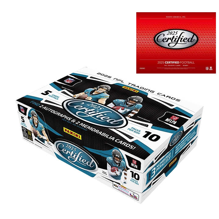 2025 Panini Certified Football Hobby 16-Box Case