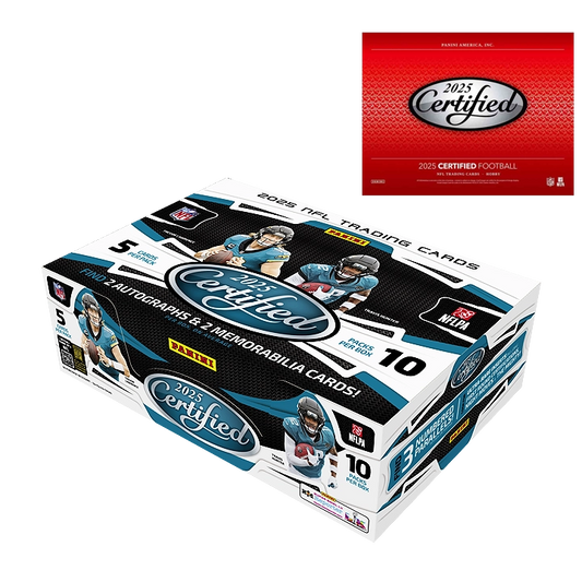 2025 Panini Certified Football Hobby 16-Box Case
