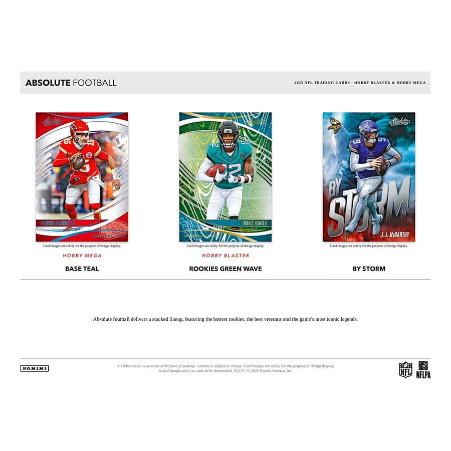 2025 Panini Absolute Football Hobby Mega Box