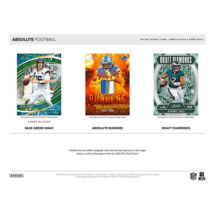 2025 Panini Absolute Football Hobby Mega Box