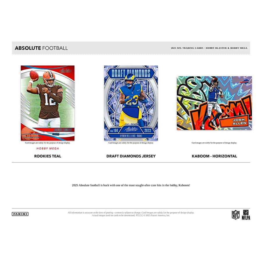 2025 Panini Absolute Football Hobby Mega Box