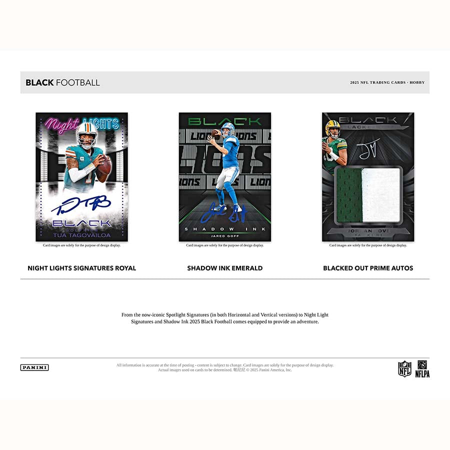 2025 Panini Black Football Hobby 12-Box Case