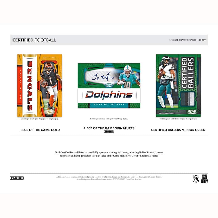 2025 Panini Certified Football Hobby Box