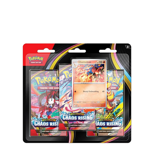 Pokemon Mega Evolution: Chaos Rising 3-Pack Blister